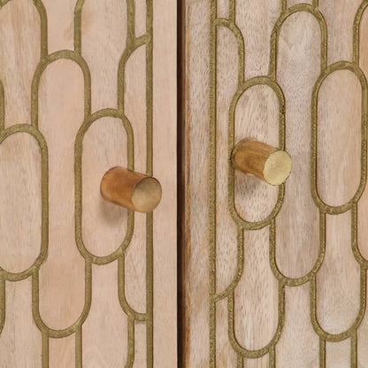 Bijzetkasten 60X33X75 Cm Massief Mangohout