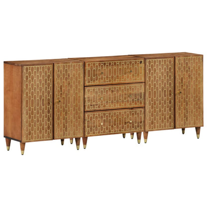 Bijzetkasten 60X33X75 Cm Massief Mangohout