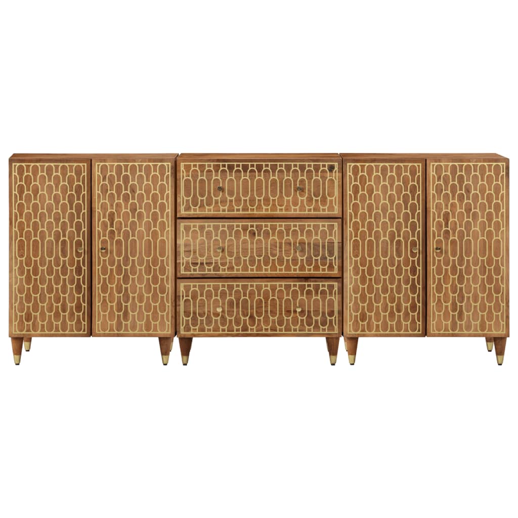 Bijzetkasten 60X33X75 Cm Massief Mangohout