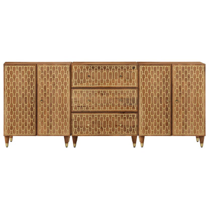 Bijzetkasten 60X33X75 Cm Massief Mangohout