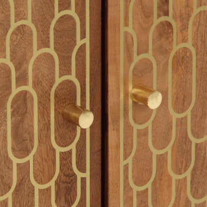 Bijzetkasten 60X33X75 Cm Massief Mangohout