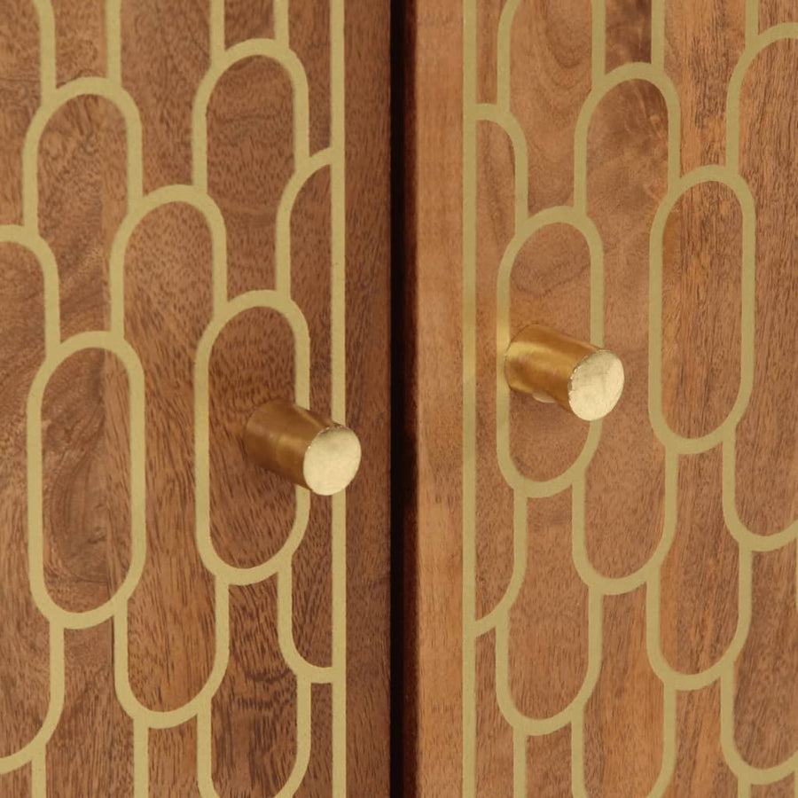 Bijzetkasten 60X33X75 Cm Massief Mangohout