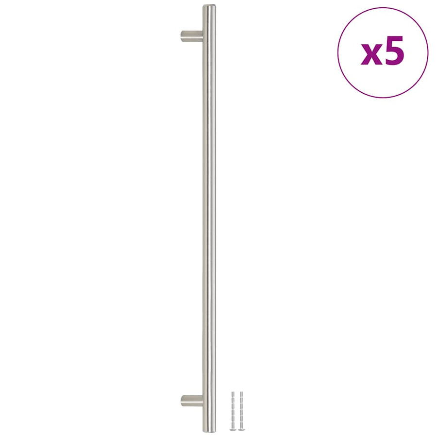Handvatten 5 st 480 mm roestvrij staal zilverkleurig