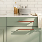 Handles 5 pcs 224 mm stainless steel bronze colored