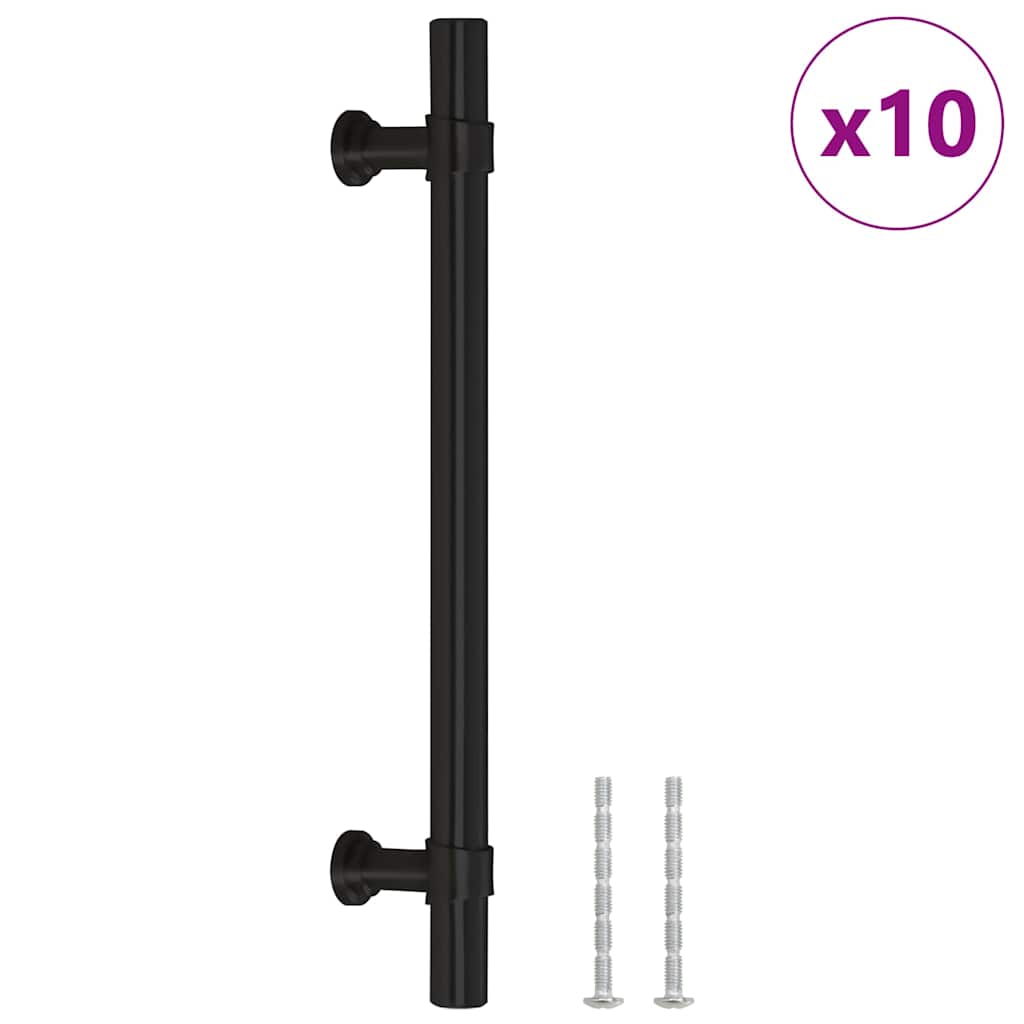 Handvatten 10 St 128 Mm Roestvrij Staal Zwart