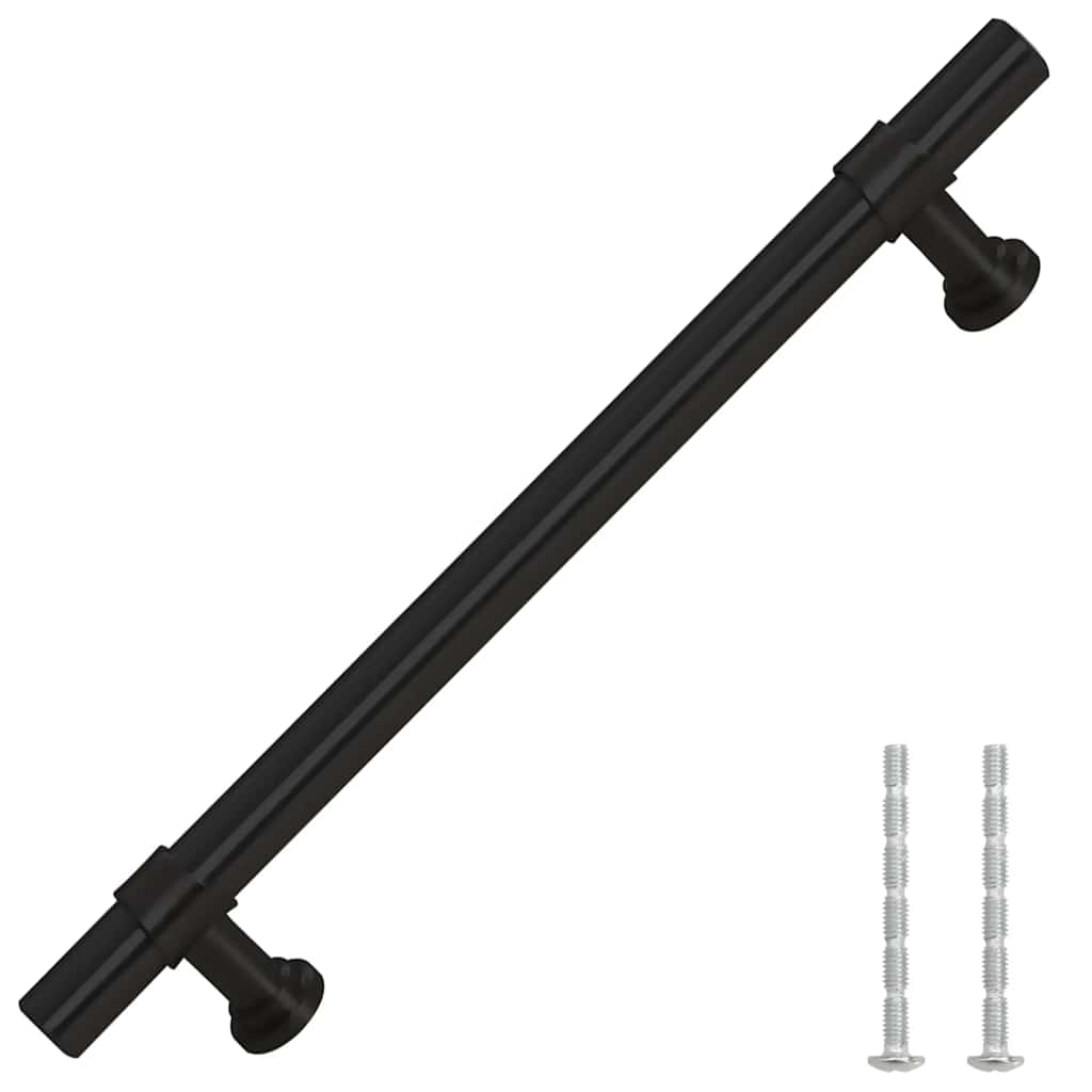 Handvatten 10 St 128 Mm Roestvrij Staal Zwart