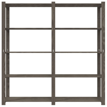 Opbergrek 5-Laags Massief Grenenhout 170 x 38 x 170 cm Grijs