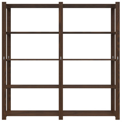 Opbergrek 5-Laags Massief Grenenhout 170 x 38 x 170 cm Bruin
