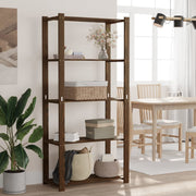 Opbergrek 5-laags 80x38x170 cm massief grenenhout