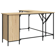 Bureau 141X141X75 Cm Bewerkt Hout Kleurig Sonoma eiken