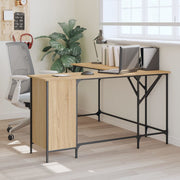 Desk 141x141x75 cm treated wood Sonoma oak color