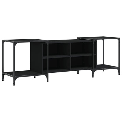 Tv-Meubel Bewerkt Hout 153 x 37 x 50 cm Zwart