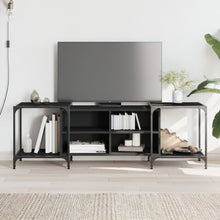 Tv-Meubel Bewerkt Hout 153 x 37 x 50 cm Zwart
