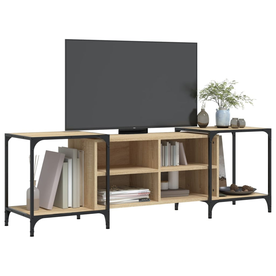 Tv-Meubel Bewerkt Hout Kleurig 153 x 37 x 50 cm Sonoma eiken