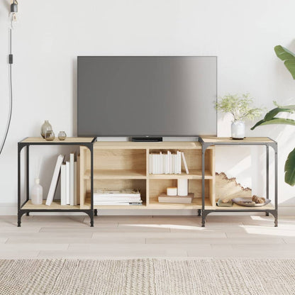 Tv-Meubel Bewerkt Hout Kleurig 153 x 37 x 50 cm Sonoma eiken
