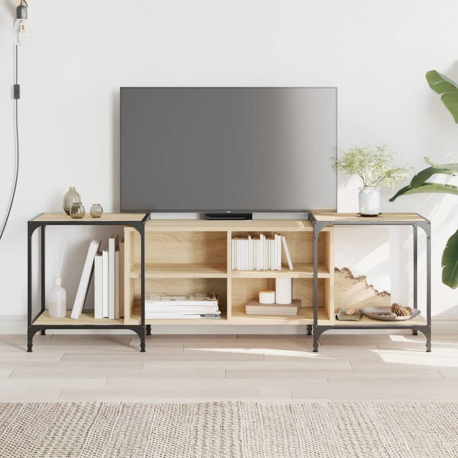 Tv-Meubel Bewerkt Hout Kleurig 153 x 37 x 50 cm Sonoma eiken