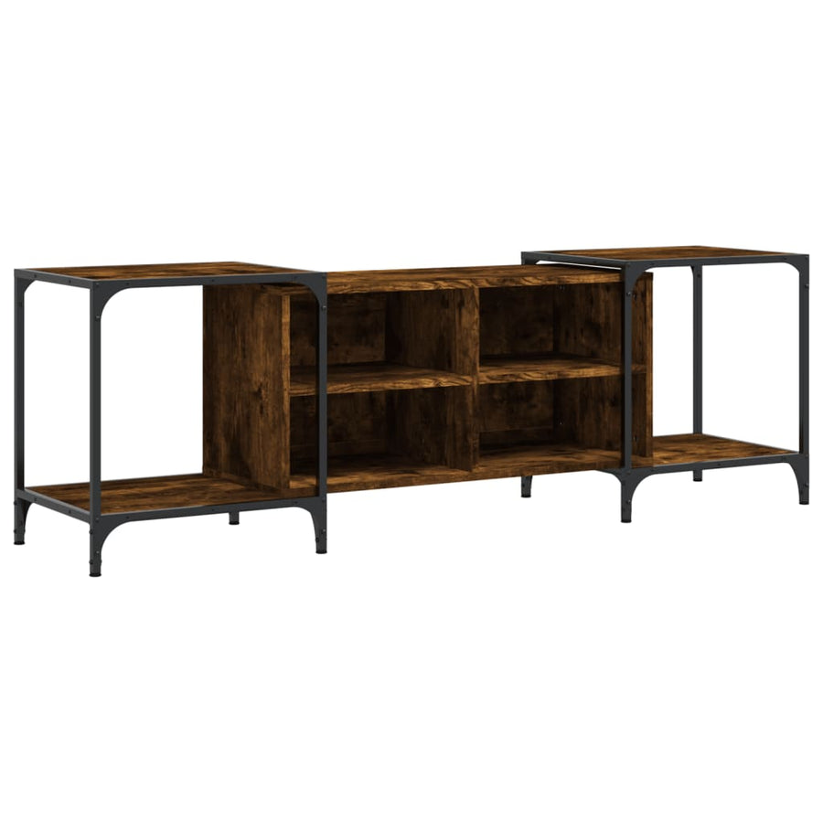 Tv-Meubel Bewerkt Hout Kleurig 153 x 37 x 50 cm Gerookt eiken