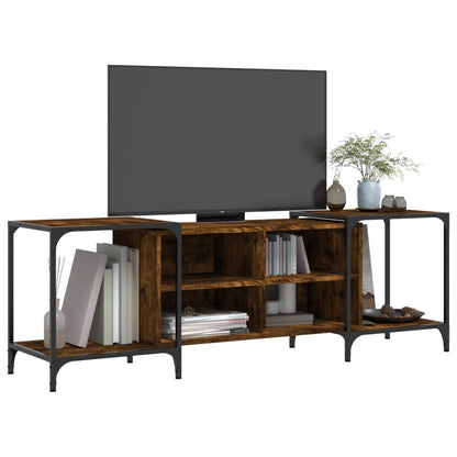 Tv-Meubel Bewerkt Hout Kleurig 153 x 37 x 50 cm Gerookt eiken
