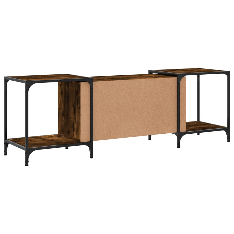 Tv-Meubel Bewerkt Hout Kleurig 153 x 37 x 50 cm Gerookt eiken