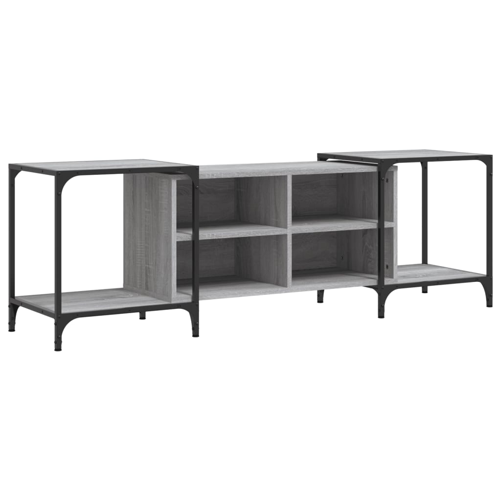 Tv-Meubel Bewerkt Hout Eikenkleurig 153 x 37 x 50 cm Grijs sonoma