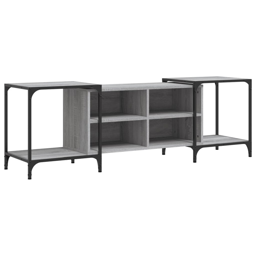 Tv-Meubel Bewerkt Hout Eikenkleurig 153 x 37 x 50 cm Grijs sonoma