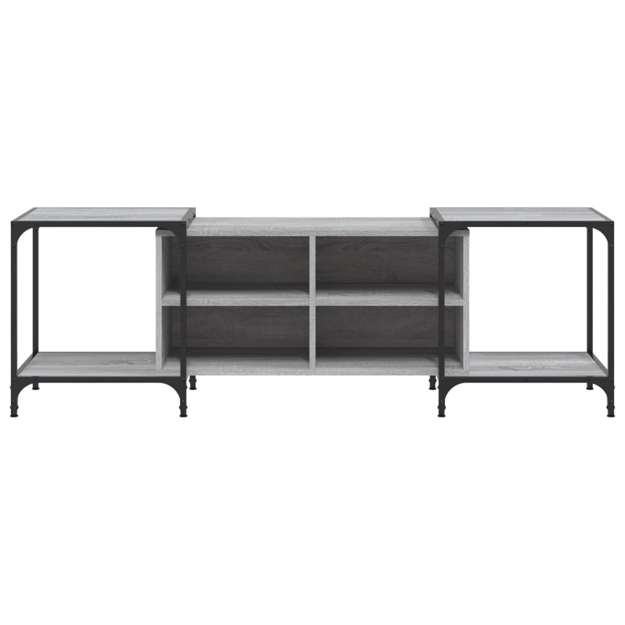 Tv-Meubel Bewerkt Hout Eikenkleurig 153 x 37 x 50 cm Grijs sonoma