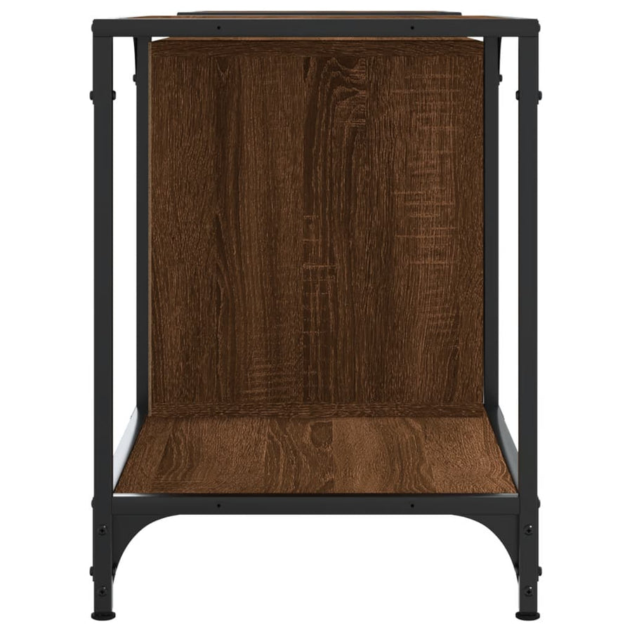 Tv-Meubel Bewerkt Hout Bruineikenkleurig 153 x 37 x 50 cm bruin eikenkleur