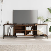 Tv-meubel 153x37x50 cm bewerkt hout bruineiken