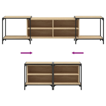 Tv-Meubel Bewerkt Hout Kleurig 203 x 37 x 50 cm Sonoma eiken