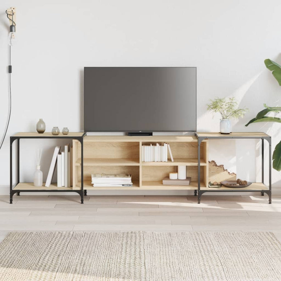 Tv-Meubel Bewerkt Hout Kleurig 203 x 37 x 50 cm Sonoma eiken