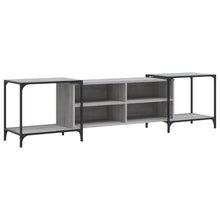 Tv-Meubel Bewerkt Hout Eikenkleurig 203 x 37 x 50 cm Grijs sonoma