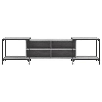 Tv-Meubel Bewerkt Hout Eikenkleurig 203 x 37 x 50 cm Grijs sonoma