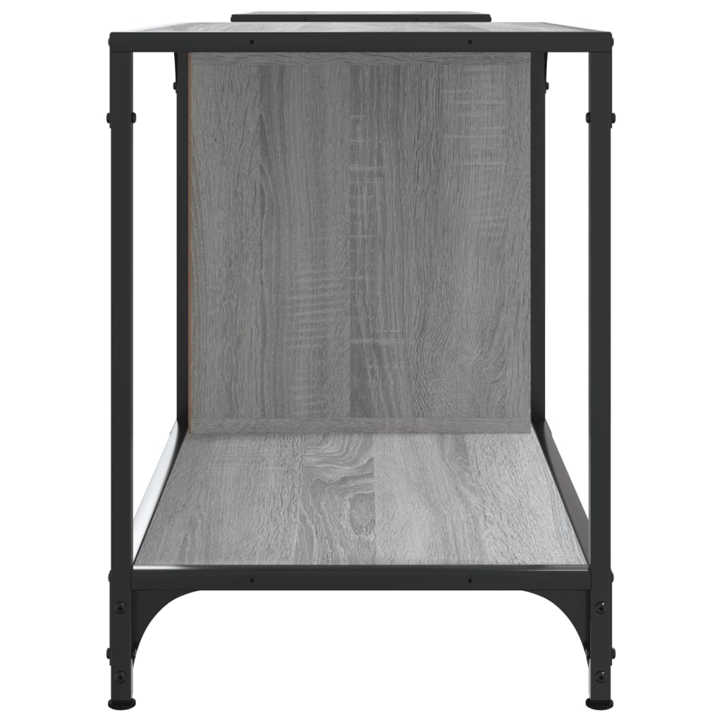 Tv-Meubel Bewerkt Hout Eikenkleurig 203 x 37 x 50 cm Grijs sonoma
