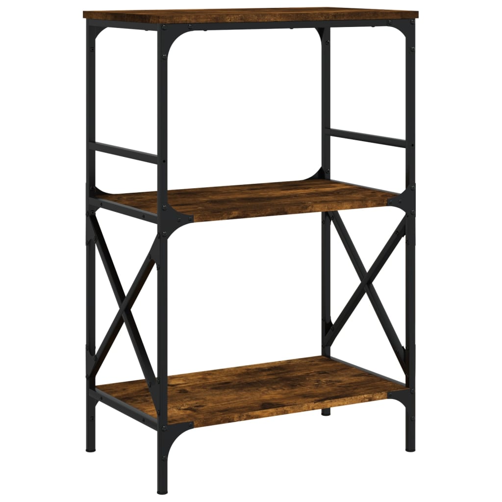 Boekenkast 3-Laags 59X35X90,5 Cm Bewerkt Hout 90.5 cm