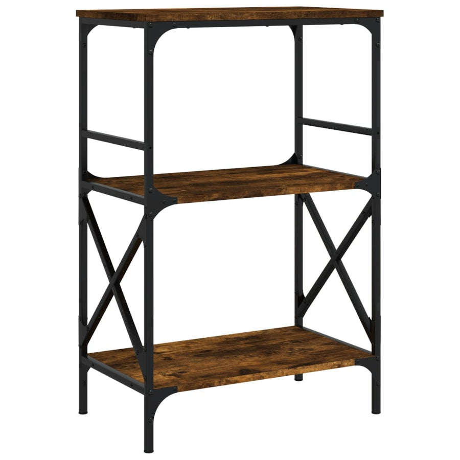 Boekenkast 3-Laags 59X35X90,5 Cm Bewerkt Hout 90.5 cm