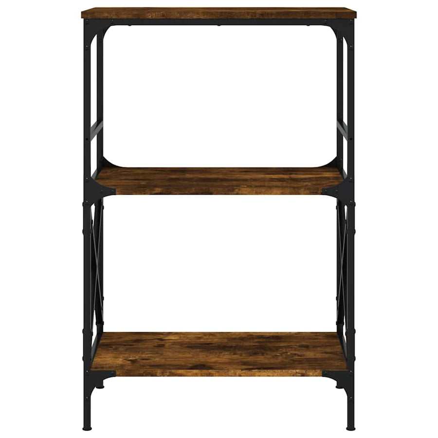 Boekenkast 3-Laags 59X35X90,5 Cm Bewerkt Hout 90.5 cm