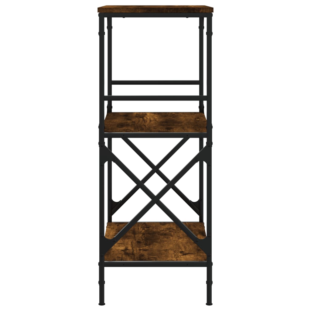 Boekenkast 3-Laags 59X35X90,5 Cm Bewerkt Hout 90.5 cm