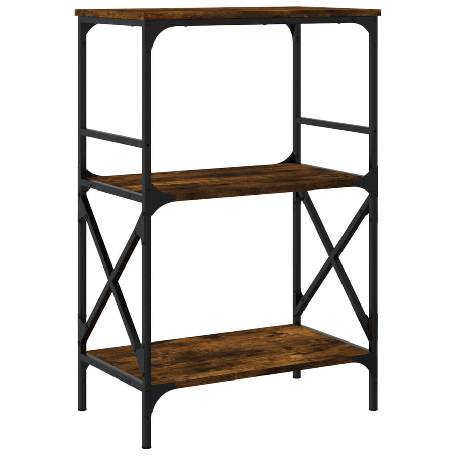 Boekenkast 3-Laags 59X35X90,5 Cm Bewerkt Hout 90.5 cm