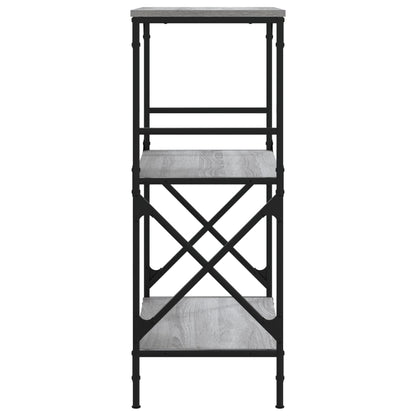 Boekenkast 4-Laags 59X35X90,5 Cm Bewerkt Hout 59 x 35 x 90.5 cm Grijs sonoma