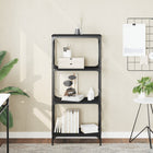 Boekenkast 59x35x132 cm bewerkt hout zwart
