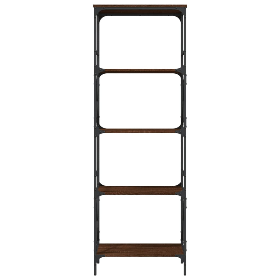 Boekenkast 5-Laags Bewerkt Hout Bruineikenkleurig 59 x 35 x 171 cm bruin eikenkleur