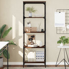 Boekenkast 5-laags 59x35x171 cm bewerkt hout bruin