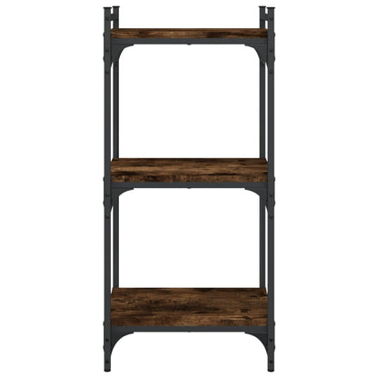 Boekenkast 3-Laags 40X30X Bewerkt Hout Kleur Gerookt Eiken 40 cm