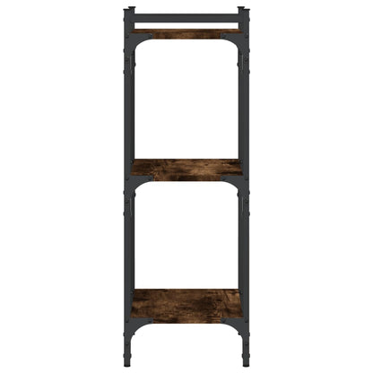 Boekenkast 3-Laags 40X30X Bewerkt Hout Kleur Gerookt Eiken 40 cm