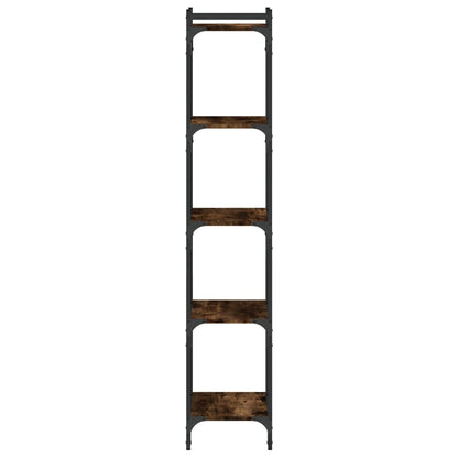 Boekenkast 5-Laags Bewerkt Hout Kleur 40 x 30 x 154 cm Gerookt eiken
