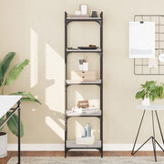 Boekenkast 5-laags 40x30x154 cm grijs sonoma eiken