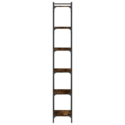 Boekenkast 6-Laags 40X30X Bewerkt Hout Kleur Gerookt Eiken 40 cm