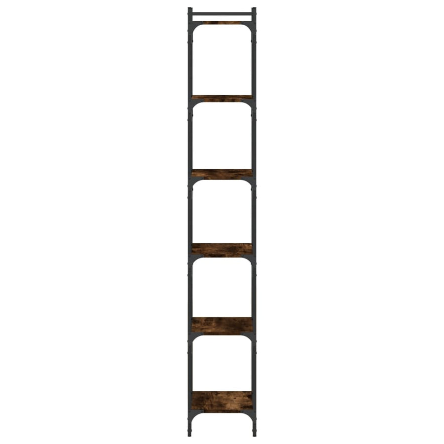 Boekenkast 6-Laags 40X30X Bewerkt Hout Kleur Gerookt Eiken 40 cm