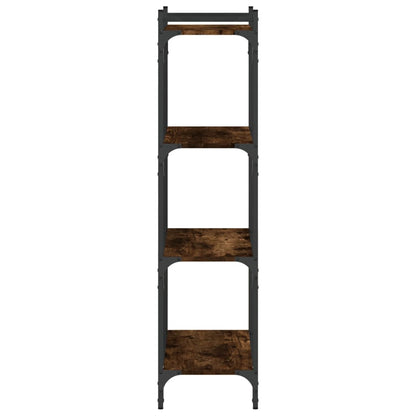 Boekenkast 4-Laags 60X30X Bewerkt Hout Kleur Gerookt Eiken 60 cm