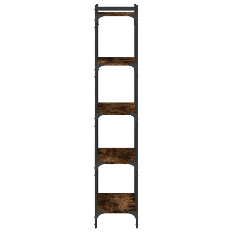 Boekenkast 5-Laags Bewerkt Hout Kleur 60 x 30 x 154 cm Gerookt eiken
